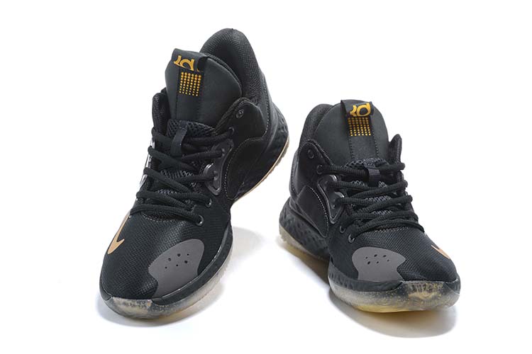 2020 Nike KD Trey IV Black Yellow Shoes - Click Image to Close